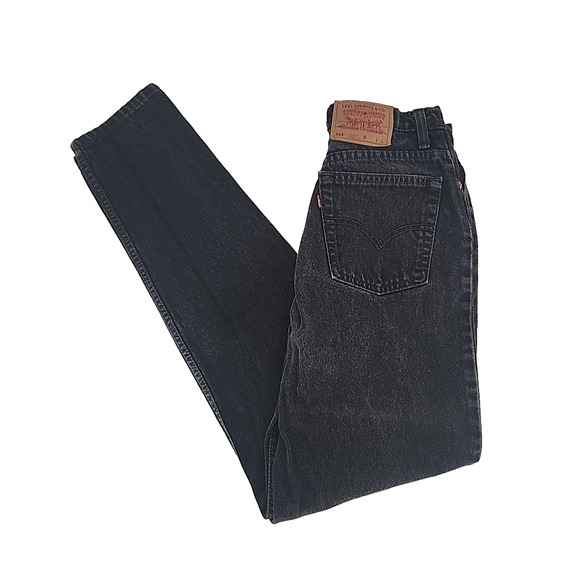 Levi's Vintage 512 Slim Fit Taper Leg Jeans USA Made Black Size 11 28x31 Women’s - Picture 9 of 11